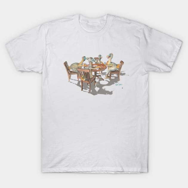 Dodo card players T-Shirt by The Dodo Gallery